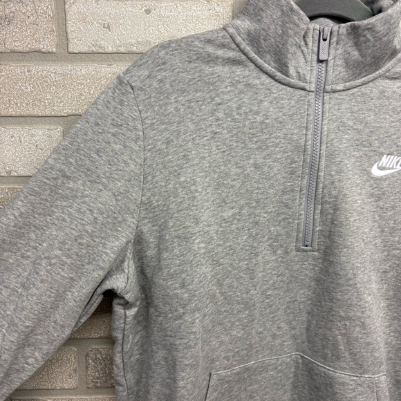 Nike Heather Gray Half-Zip Pullover Size Large - Picture 3 of 8